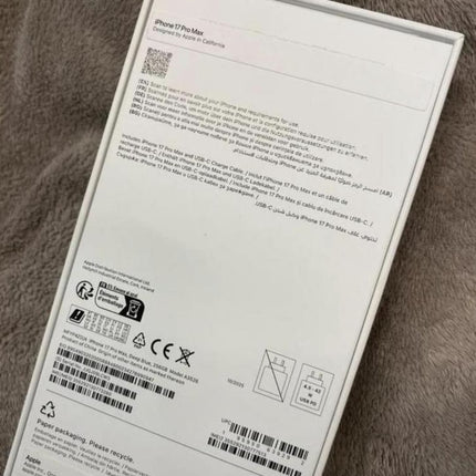 Refurbished Apple iPhone 17 Pro Max 256GB Deep Blue