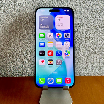 Refurbished Apple iPhone 15 Plus 128GB Zwart / A-Grade