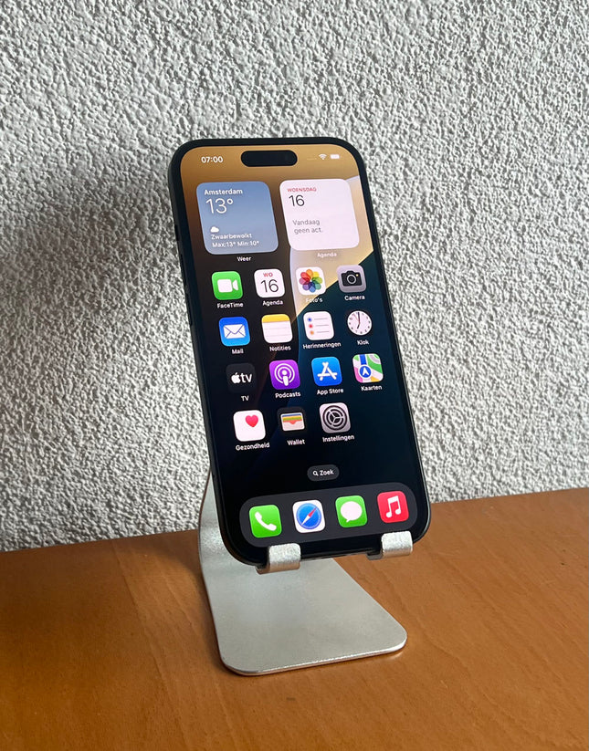 Refurbished Apple iPhone 15 128GB Zwart / A-Grade