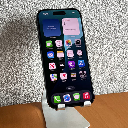 Refurbished Apple iPhone 15 Pro 256GB Zwart / A-Grade