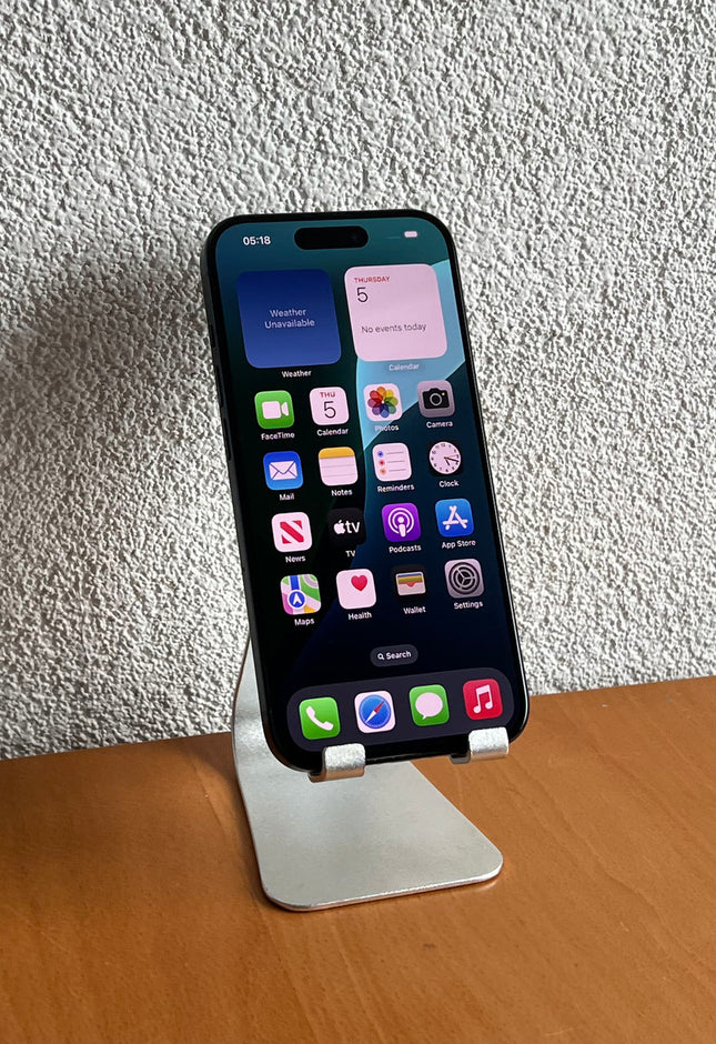 Refurbished Apple iPhone 15 Pro 256GB Zwart / A-Grade