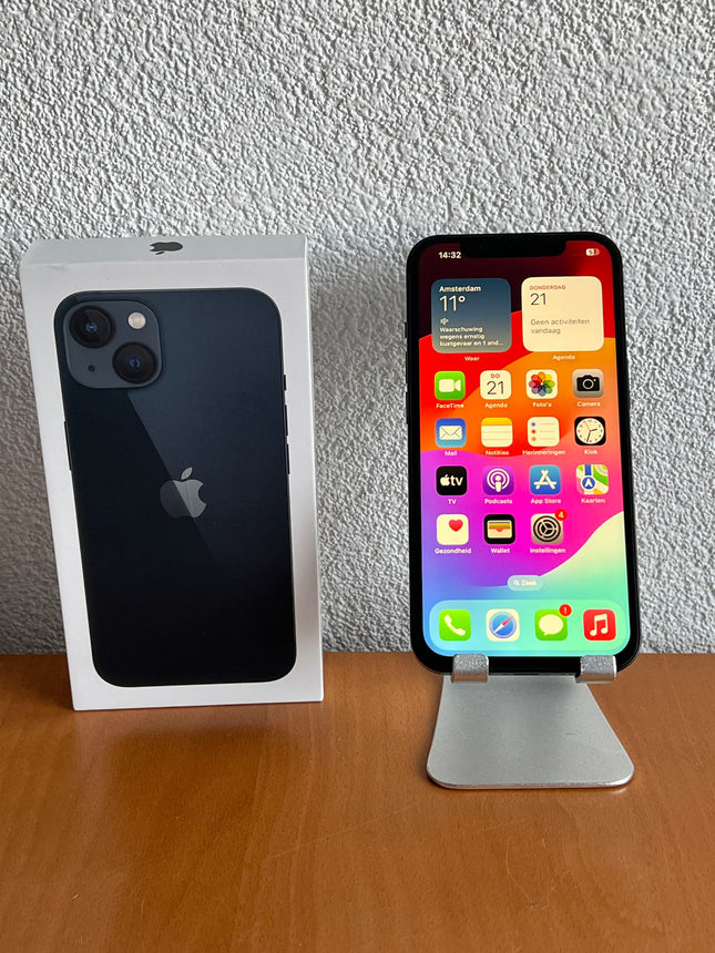 Refurbished Apple iPhone 13 512GB Zwart / B-Grade